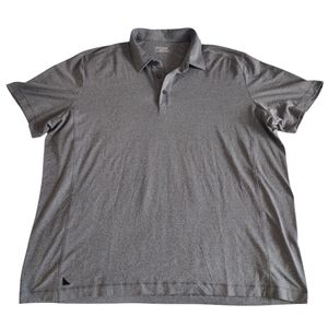 Untuckit XXL Clavidor Grey Short Sleeve Polo Shirt